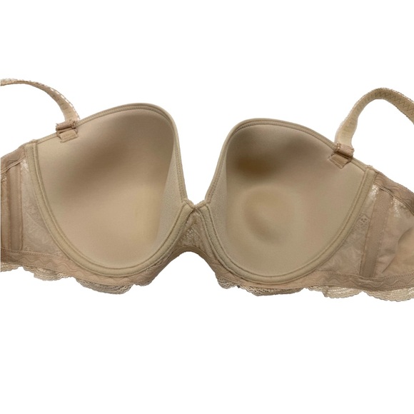 NWT Simone Perele Karma Strapless Underwire Bra 36F Peau Rose Convertible - Picture 7 of 10